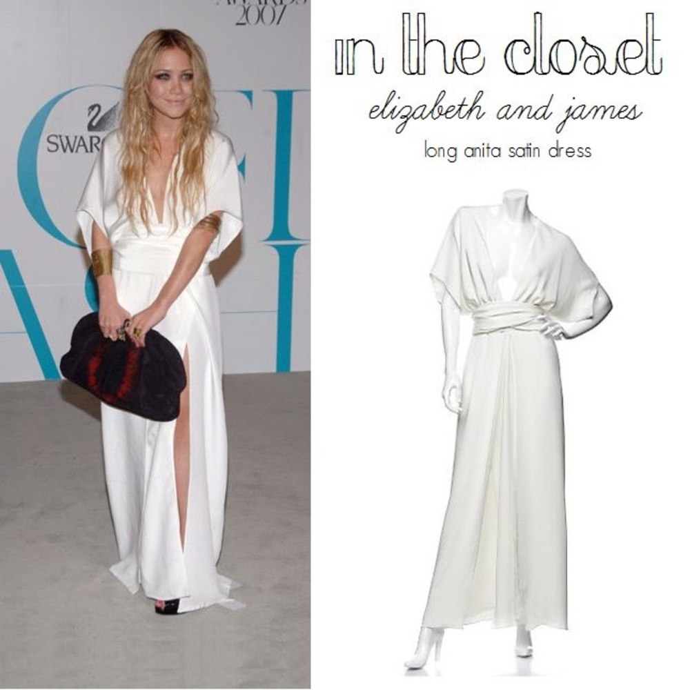 ISO!!! Elizabeth and James Anita Kimono Dress - White Wrap with Plunge Neckline